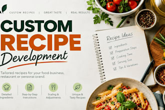 develop custom recipes for your food business