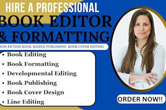 edit, format and proofread your fiction and non fiction book