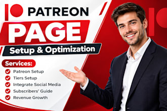 do high converting patreon page setup for creators
