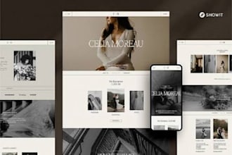 design and customize showit website or showit template