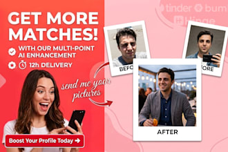 create realistic ai photos for tinder, hinge and dating profile