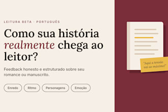 be your portuguese beta reader for novels and stories
