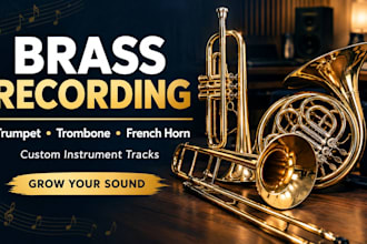 record live trumpet trombone and french horn for your song