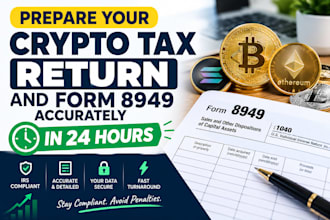 prepare your crypto tax return and form 8949 accurately in 24 hours