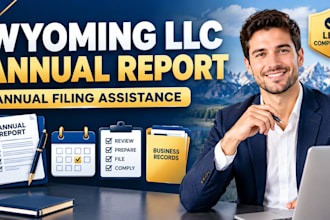 assist with wyoming llc annual report filing and compliance