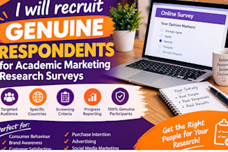 recruit genuine respondents for thesis marketing surveys
