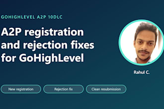 register or fix your gohighlevel a2p 10dlc campaign and sms compliance