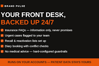 build a 24x7 ai patient intake agent for dental and medical clinics