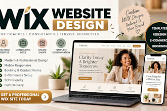 design german wix coaching website, consultant site or service business website