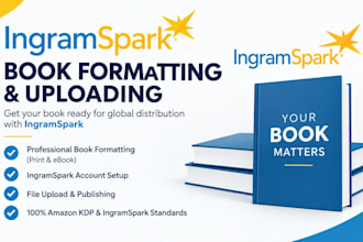 ingramspark book formatting and publishing setup for paperback, hardcover
