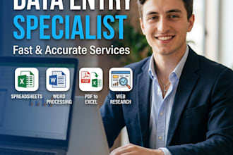 do professional data entry and transcription