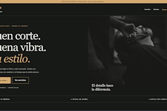 build a responsive business website or landing