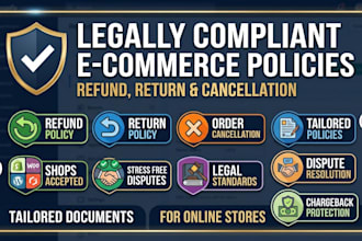 write a refund return and cancellation policy for your online store