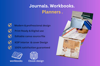 design and redesign your journal, workbook, or planner