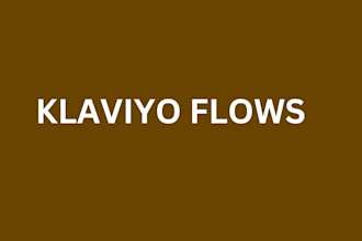 design  klaviyo template and flows setup