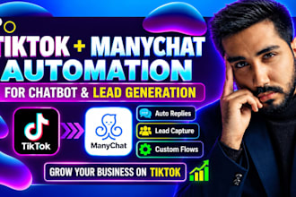 integrate tiktok with manychat for chatbot automation
