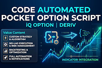 code automated pocket option script, iq option, deriv, quotex