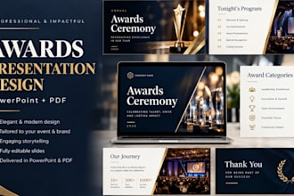 design a professional awards presentation for your ceremony