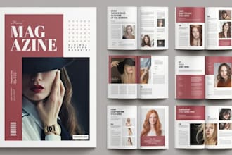 design digital magazine, editorial fashion look book and indesign catalog layout