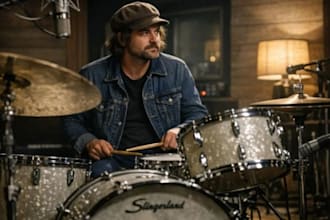 record soulful live drums for your country music and tracks