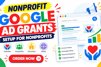 set up google ad grants for nonprofit organizations and