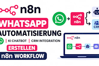 n8n whatsapp automatisierung, ki chatbot, crm integration erstellen n8n workflow