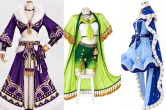 sew custom convention costume event anime character fabric outfits for cosplay