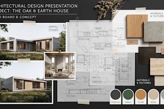 create an architectural mood board for your design concept