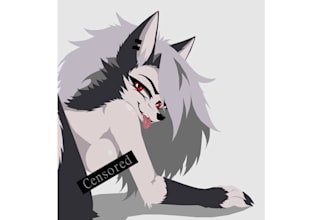 draw any half body for you in my style oc, furry, nswf, worse