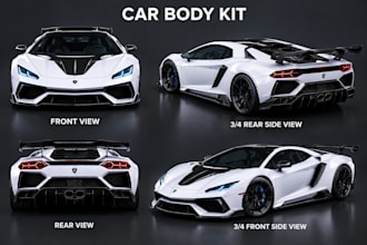 design custom rc car body kits, 3d car models, vehicle and stl for printing