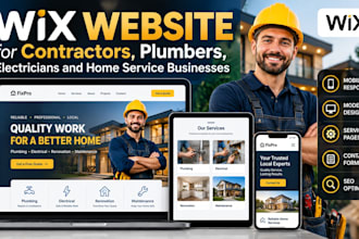 design a german wix website for contractors plumbers, electricians,home services