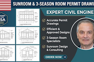 create sunroom and 3 season room permit drawings