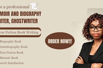 memoir book ghostwriter autobiography biography writer non