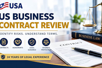review business contracts and commercial agreements legal document under US law