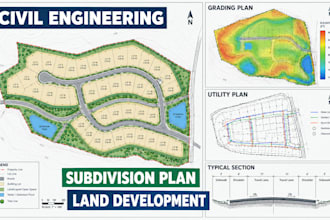 certified engineer grading real estate master land development plan subdivision