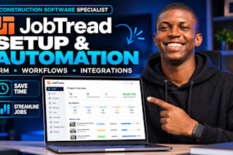 set up jobtread CRM, workflows, automation and integrations