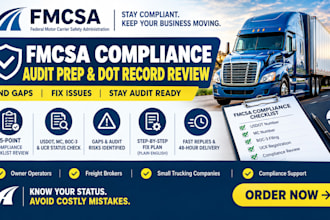 do fmcsa compliance audit prep and dot record review
