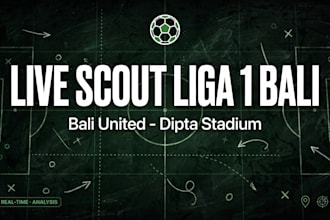 be your live football scout for liga 1 bali indonesia