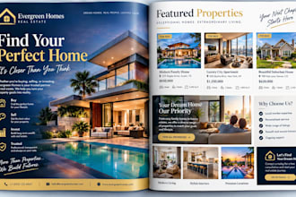 design real estate magazine ads realtor print ads property magazine advertising