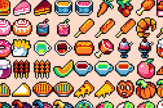 create custom 16x16 pixel art game icons and assets