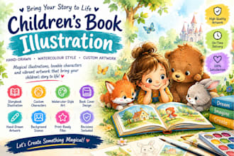children story book illustration book cover book illustration book cover design