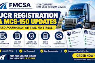 file ucr registration and mcs150 updates for trucks