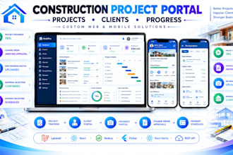 build construction project management software with client portal