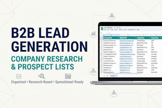 research companies and build b2b lead lists