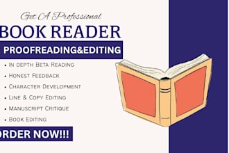 beta read, critique, and provide feedback on your writing