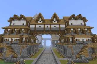 minecraft builder, build minecraft castle, spawn map, house, villages