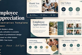 design a professional employee appreciation presentation
