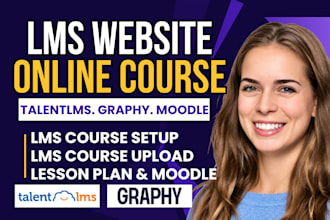 create course content on talentlms learnworlds graphy moodle and wordpress