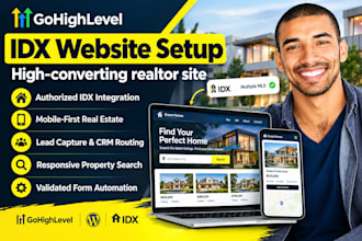 build an authorized idx real estate website with lead routing