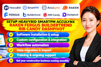 setup heavybid smartpm acculynx raken fergus buildertrend rib candy dashpivot